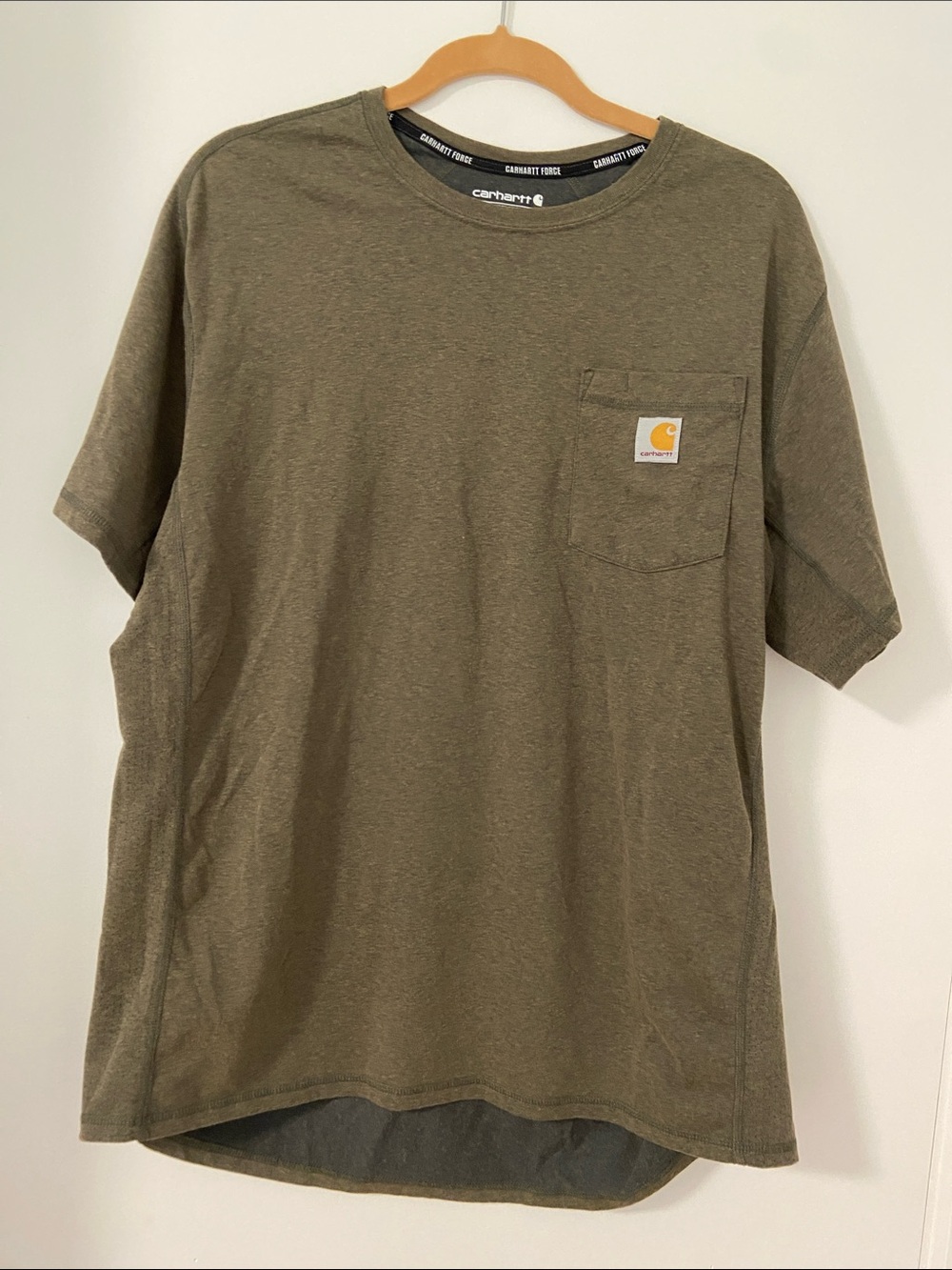 Carhartt Olive Green Short-Sleeve Pocket Tee